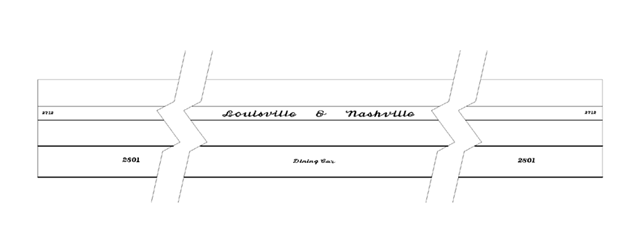 Diner lettering diagram