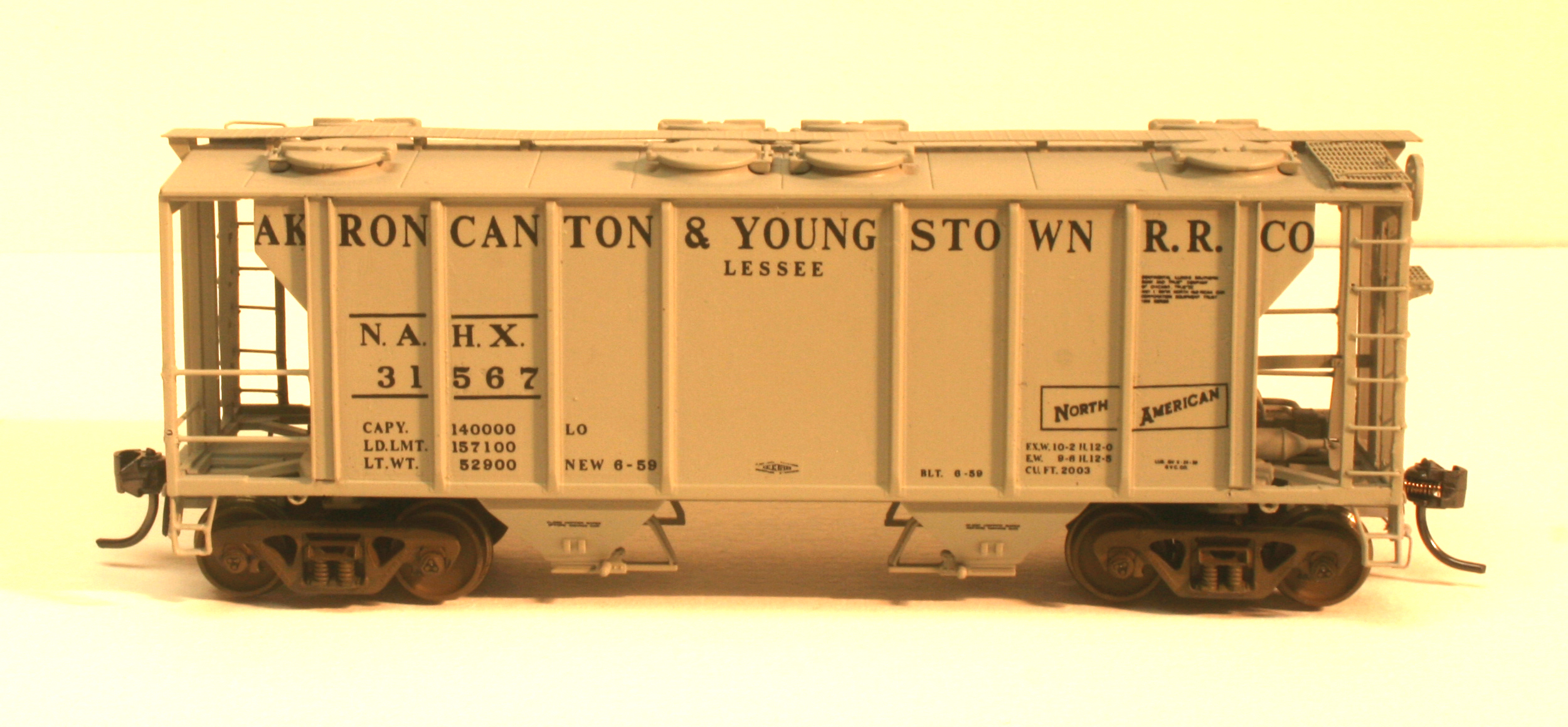 K4 S Decals Baltimore and Ohio 70 Ton Covered Hopper Black